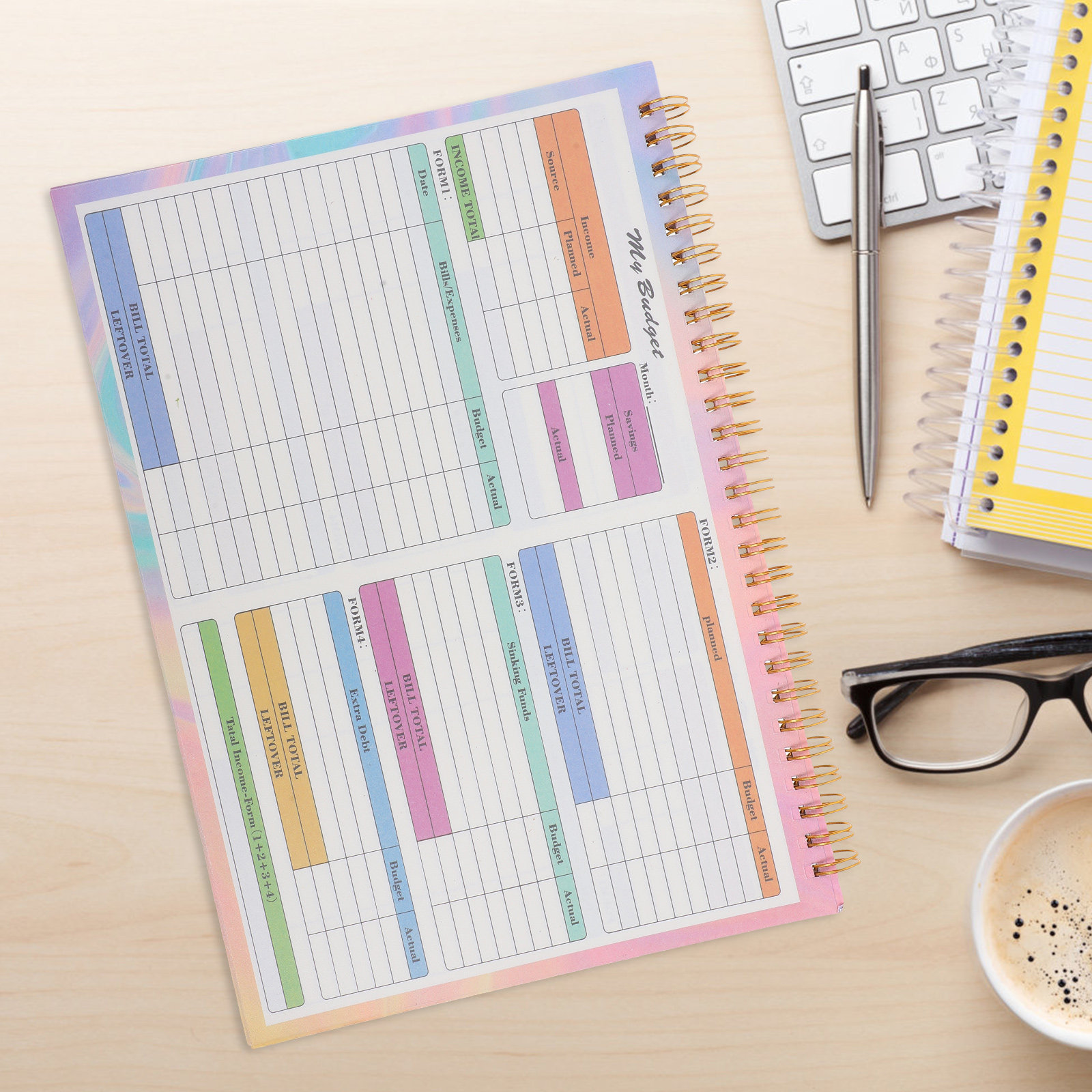 B5 Financial Ledger Book Daily - огляд і ціна Planner Weekly Budget